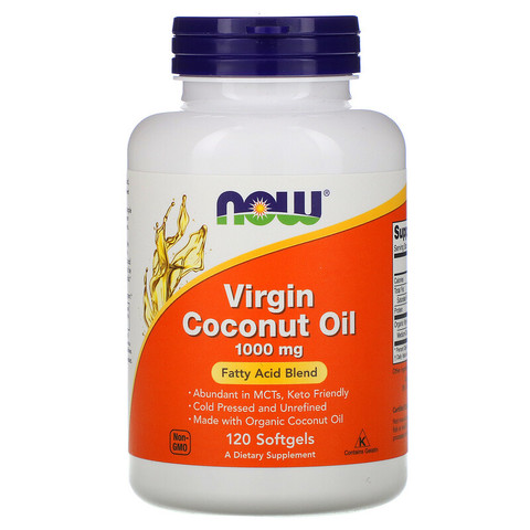Now Foods, Virgin Coconut Oil, 1,000 mg, 120 Softgels