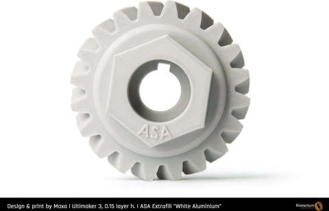 Пластик для 3D-принтера Fillamentum ASA Extrafill - White Aluminum