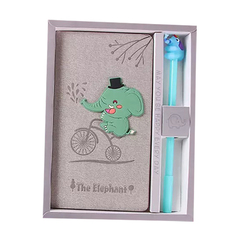 Блокнот подарочный с ручкой Слоник