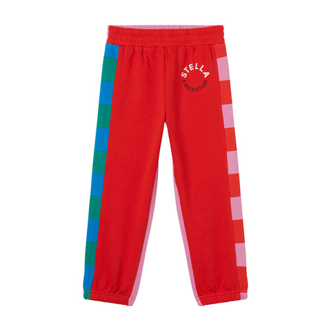 Брюки Stella McCartney Kids Stripes Red