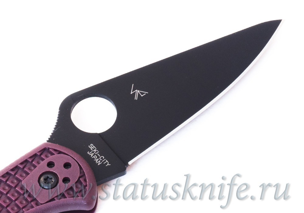 Нож Spyderco Delica 4 C11BGBKP Burgundy Micro-Melt PD#1