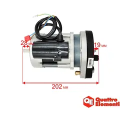 Двигатель эл. переменного тока QUATTRO ELEMENTI QE-22/35D-QE-22DN в сборе с насосом (243-912-033)