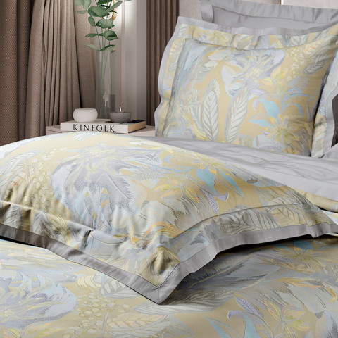 Постельное белье 1.5 спальное Sharmes Paradise серое/золотое