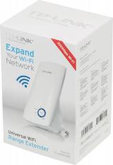 Универсальный усилитель беспроводного сигнала TP-Link N300 (TL-WA854RE), Wi-Fi, 2.4 ГГц, количество антенн: 2