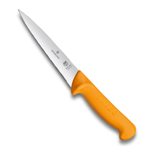 Нож Victorinox разделочный, лезвие 15 см, желтый