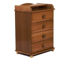 БИ 03 Комод с пеленальным столиком узкий (орех светлый)