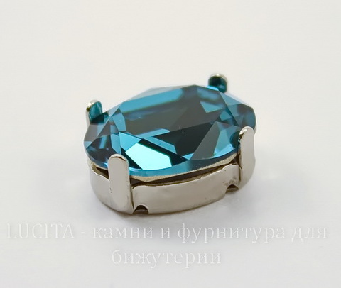 4120/S Сеттинг - основа Сваровски для страза 14х10 мм (цвет - античное серебро)