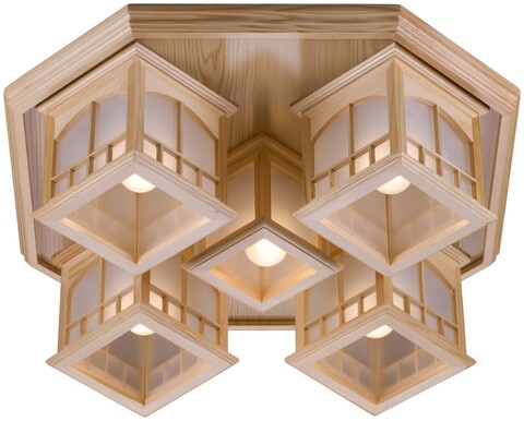 Светильник потолочный Velante Wooden 513-717-05