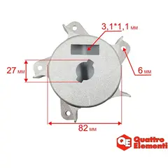 Корпус горелки QUATTRO ELEMENTI QE15D под адаптер форсунки (TK15-000-022)