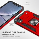 Противоударный чехол Strong Armour Case с кольцом для iPhone XR (Красный)