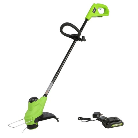 Триммер Greenworks G24LT25, 24v, 25 см, в комплекте с АКБ 2 А·ч и ЗУ (аккумуляторный) отзывы