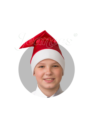 Колпак Деда Мороза (красный сатин)