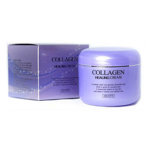 Jigott Collagen Healing Cream - Крем питательный с коллагеном