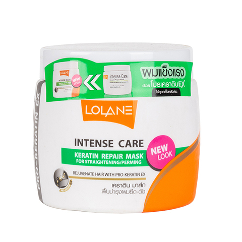Маска для волос Lolane intense care keratin repair mask for straightening / perming, 200 мл.