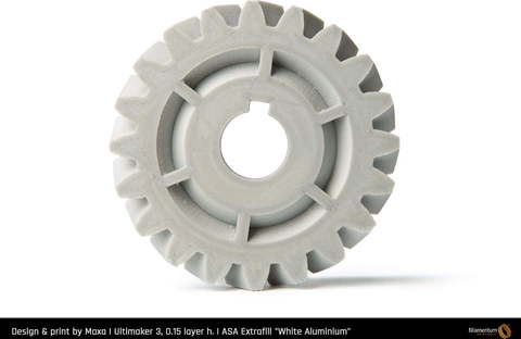 Пластик для 3D-принтера Fillamentum ASA Extrafill - White Aluminum