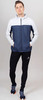 Ветро и водозащитная куртка с капюшоном Nordski Rain Moon Grey/Navy мужская