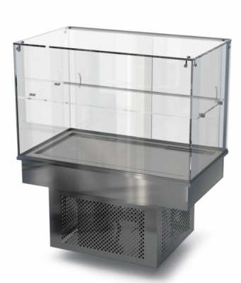 Холодильная витрина Камик встраиваемая (стекло) 1100*450*600(1150)