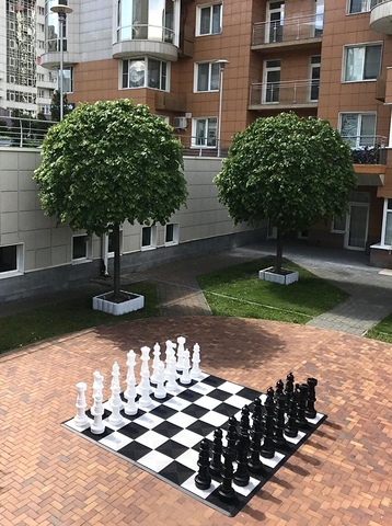 Уличные шахматы большие 3 в 1