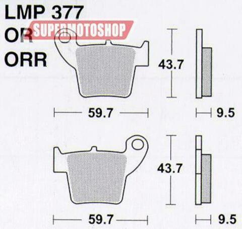 Тормозные колодки премиум класса AP RACING (BREMBO) AP-LMP377 OR