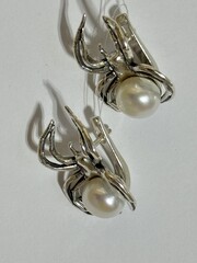 Паучата (серьги из серебра)