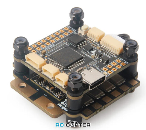 Полётный контроллер Holybro Kakute F722 + ESC Tekko32 F4 Metal 4in1 65A ESC stack