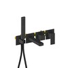 Aquatek AQ1644MB AQ1644MB ЛИБРА смеситель для ванны встроенный (внешняя и скрытая часть), матовый черный
