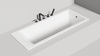 Salini 104413G Salini CASCATA KIT Встраиваемая ванна с прямоугольной чашей 1700x700x552 мм, ножки, сифон S-Sense, белый глянцевый