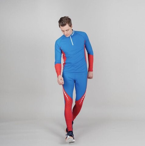 комбинезон NORDSKI Base Blue/Red NSV453987, р-р 7-XL, син/красн., разд.