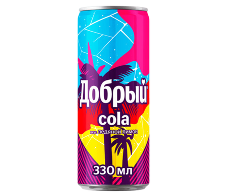 Напиток Добрый Кола Ледяной Лимон ж/б 0.33л, шт