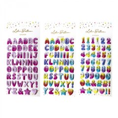 
          Наклейки детские Alingar, 11 см х 18 см, "Аглийские буквы и цифры", полимер, объемные, европодвес