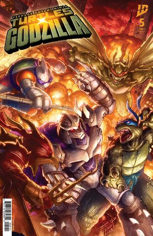 Teenage Mutant Ninja Turtles x Godzilla #5 (Cover A) (ПРЕДЗАКАЗ!)