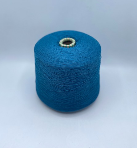 Бобинная пряжа, Cervino, 2/26 1300м/100гр. 93%Меринос 7%Кашемир, цвет-Павлин(112), 37043