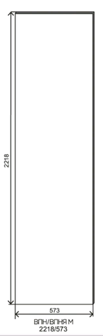 Кухня Монца фасад торцевой высокий Пенал