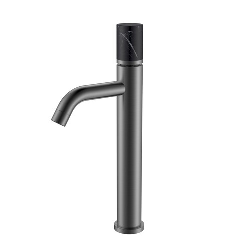 Boheme 122-GM-MR-B Смеситель STICK для умыв.выс.GUN METAL MRAMOR BLACK_Комплект