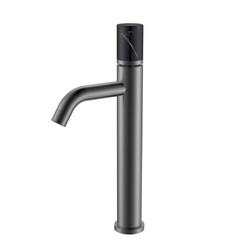 Boheme 122-GM-MR-B Смеситель STICK для умыв.выс.GUN METAL MRAMOR BLACK_Комплект фото