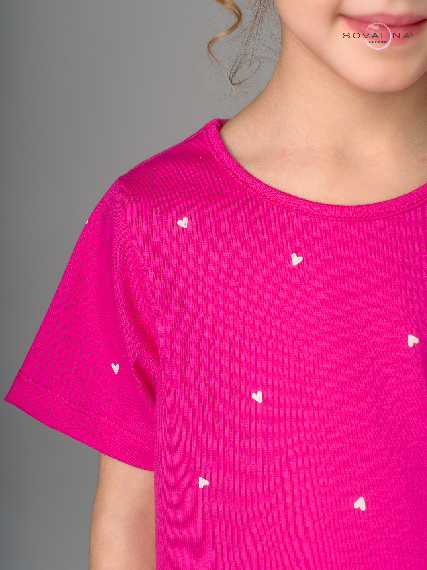 Костюм Актив сердечки барби-фуксия