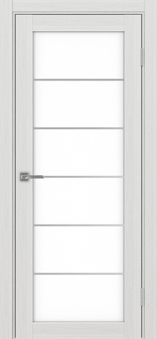 Турин_501АСС.2 молдинг алюм.хром.30 ЭКО-шпон Ясень серебристый-LACбелый