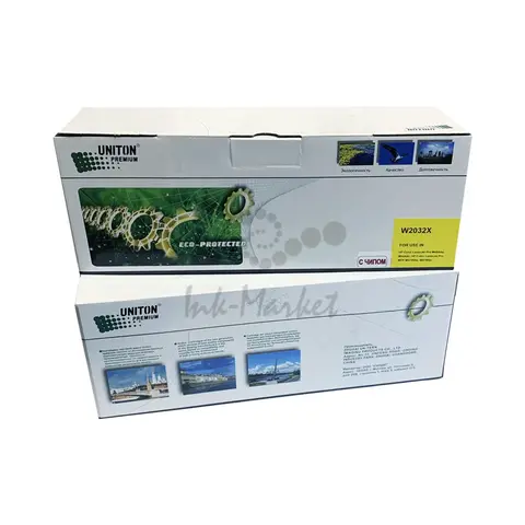 Совместимый картридж UNITON Premium W2032X (415X) для HP Color LJ M454, M455,MFP M479 желтый (6K) GREEN LINE (Eco Protected)