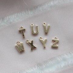 УЦЕНКА!!! Буква U позолота, 8 мм, 1 шт, У026