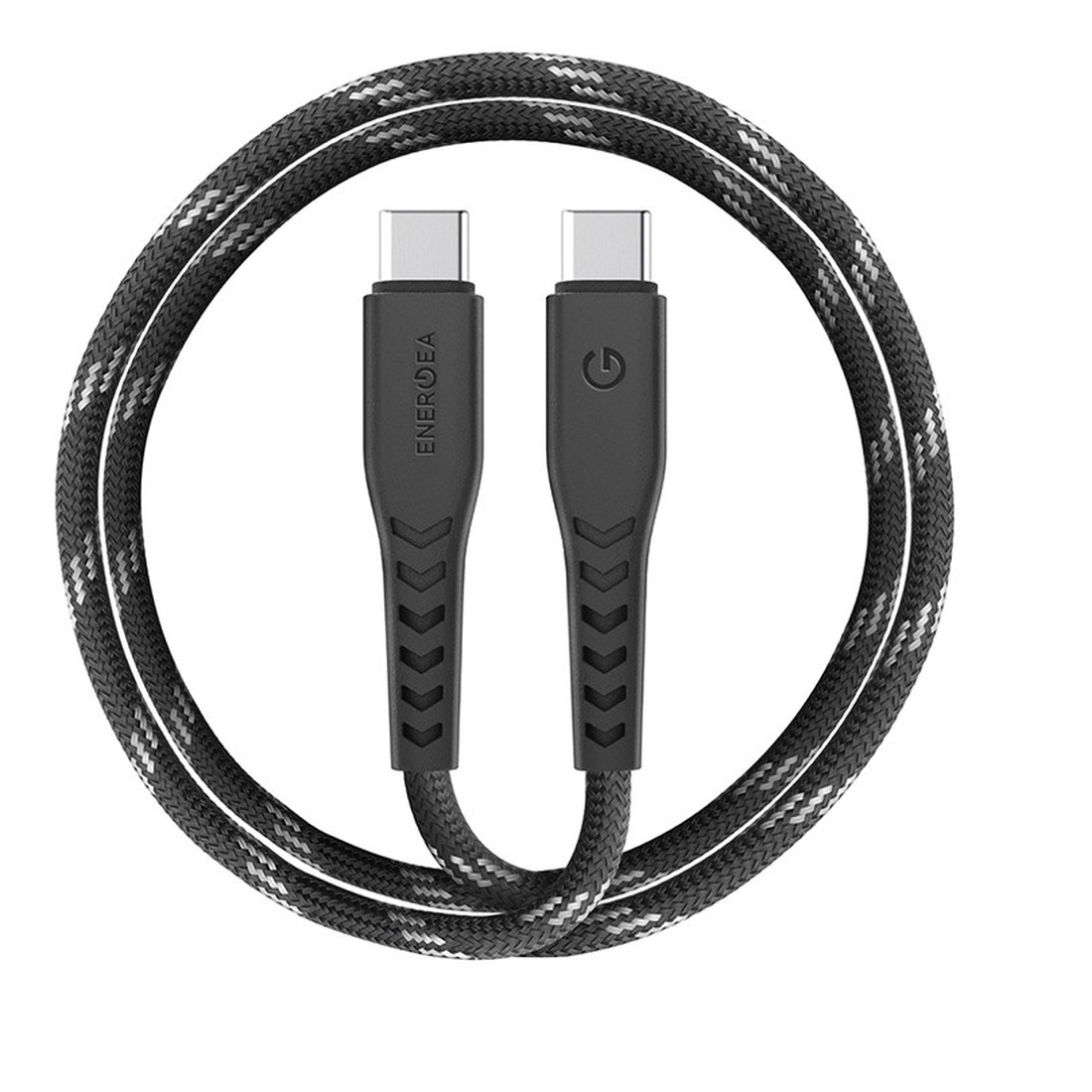 Кабель Energea NyloFlex, USB-C to USB-C 5A 1.5M, Черный | Black
