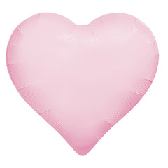 Сердце 24" Розовый сатин Agura