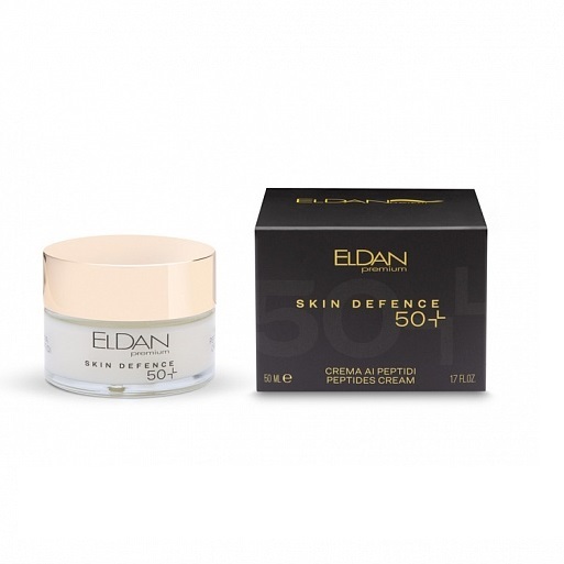 Eldan Premium Pepto Skin Defence: Пептидный крем 50+ для лица (Peptides Cream 50+)