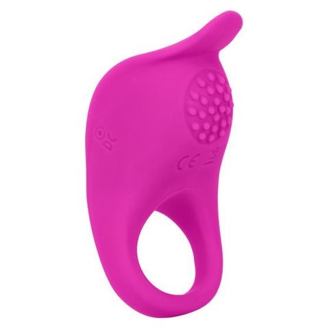 Ярко-розовое эрекционное виброкольцо Silicone Rechargeable Teasing Enhancer - California Exotic Novelties Couples Enhancers SE-1841-10-3