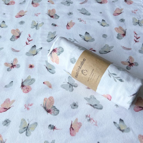 Пеленка фланель "Бабочки"