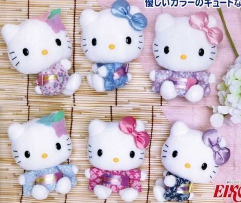 Hello Kitty Japanese Kimono Plush Doll