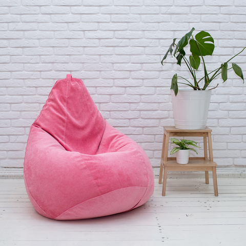 Груша M микровельвет (розовая)