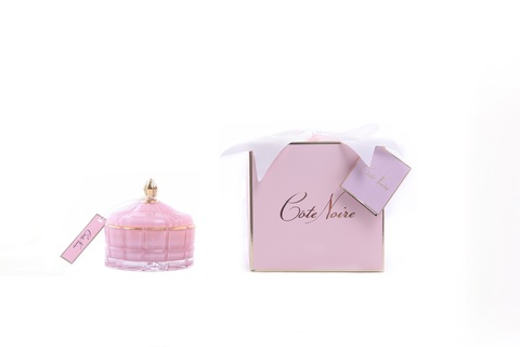 Свеча 185г в розовом стаканчике Cote Noire Pink Art Deco