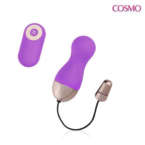 Фиолетовое виброяйцо с 10 режимами вибрации и пультом ДУ - Cosmo COSMO CSM-23144