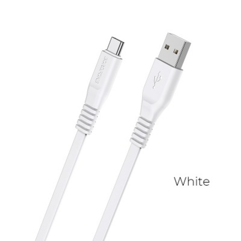 USB BOROFONE BX23 Wide, USB - Type-C, 1 м, белый