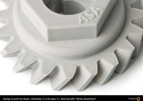 Пластик для 3D-принтера Fillamentum ASA Extrafill - White Aluminum